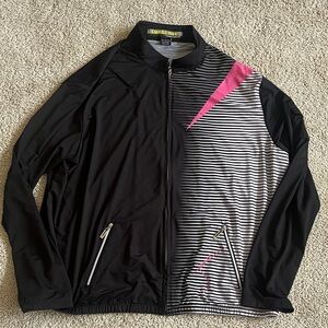 Jamie Sadock Sunsense | Black and Pink Striped Jacket